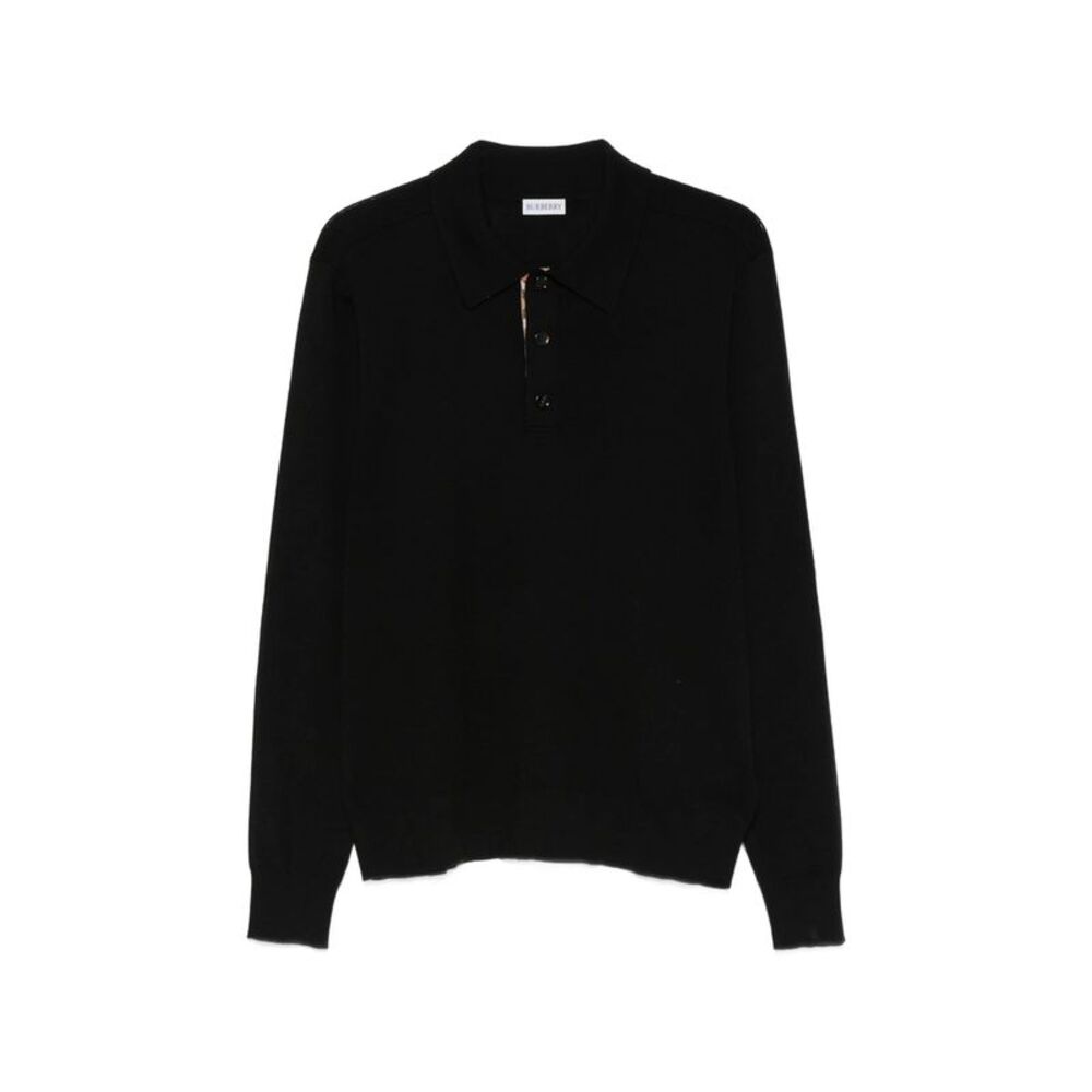 Burberry Black Polo Shirts - Jumpers Men